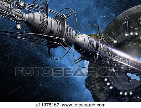Space station, illustration. View Large Photo Image Stock Photo - Space station, illustration.. Fotosearch