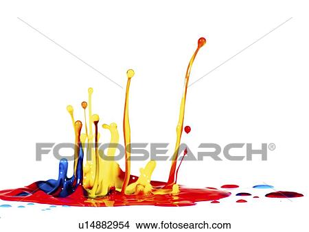 Splashing paint. View Large Photo Image Picture - Splashing paint.. Fotosearch