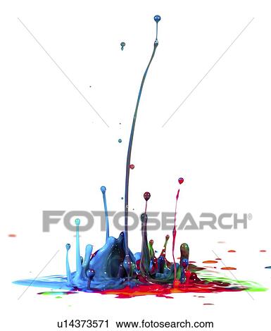 Splashing paint. View Large Photo Image Stock Image - Splashing paint.. Fotosearch