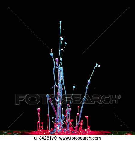 Stock Image - Splashing paint.. Fotosearch