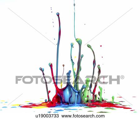 Splashing paint. View Large Photo Image Stock Image - Splashing paint.. Fotosearch