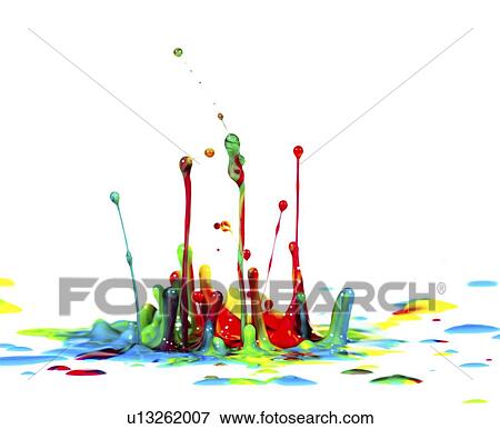 Splashing paint. View Large Photo Image Stock Photo - Splashing paint.. Fotosearch