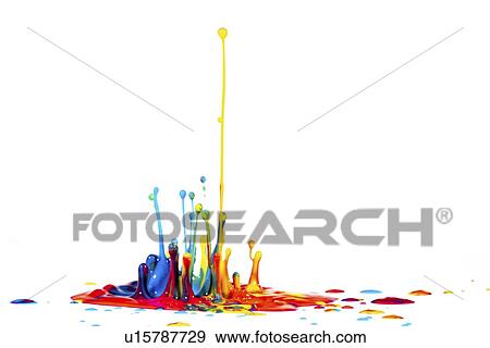 Splashing paint. View Large Photo Image Stock Photo - Splashing paint.. Fotosearch
