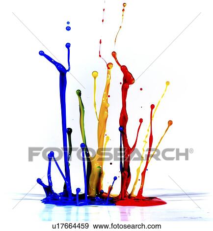 Stock Photo - Splashing paint.. Fotosearch