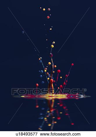 Stock Photo - Splashing paint.. Fotosearch