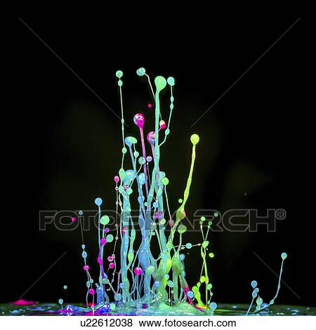 Stock Photo - Splashing paint.. Fotosearch