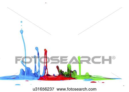 Splashing paint. View Large Photo Image Stock Photo - Splashing paint.. Fotosearch