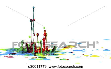 Stock Photograph - Splashing paint.. Fotosearch