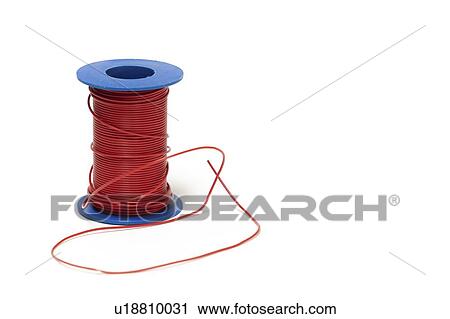 Stock Image - Spool of electrical cable.. Fotosearch