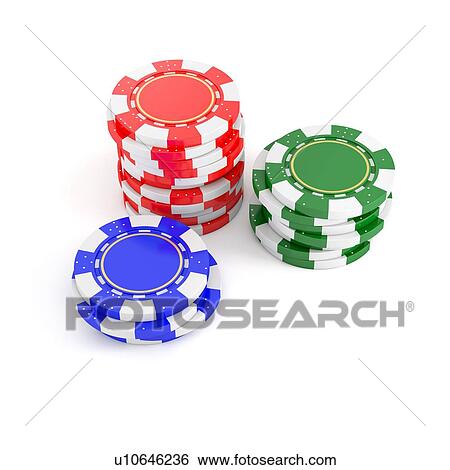 Stock Photograph - Stacks of poker chips, illustration.. Fotosearch