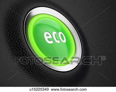 Stock Photo - Start button of eco mode on car dashboard. 3D illustration.. Fotosearch