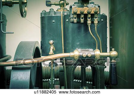 Stock Photography - Steam engine, close-up.. Fotosearch