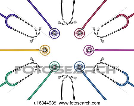 Stethoscopes in a circle against a white background. View Large Photo Image Stock Photography - Stethoscopes in a circle against a white background.. Fotosearch