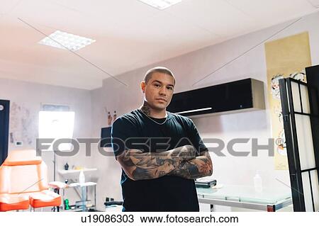 Tattooist in parlour View Large Photo Image Stock Image - Tattooist in parlour. Fotosearch