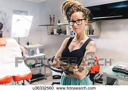 Tattooist in parlour View Large Photo Image Stock Image - Tattooist in parlour. Fotosearch