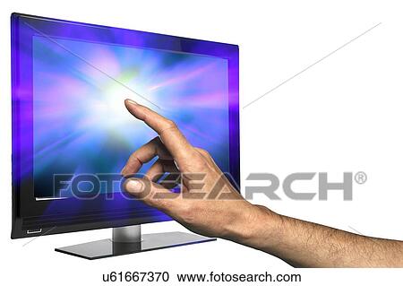 Touch screen television, illustration. View Large Photo Image Stock Image - Touch screen television, illustration.. Fotosearch