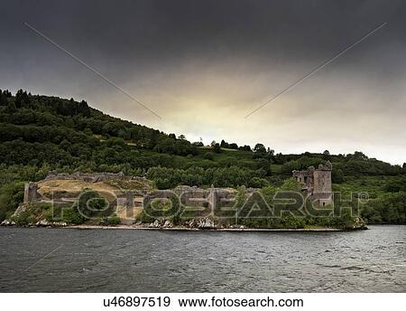 Urquhart Castle, Loch Ness, Scotland. View Large Photo Image Stock Photo - Urquhart Castle, Loch Ness, Scotland.. Fotosearch