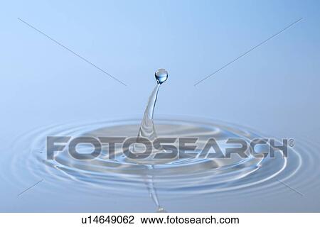 Stock Image - Water drop impact.. Fotosearch