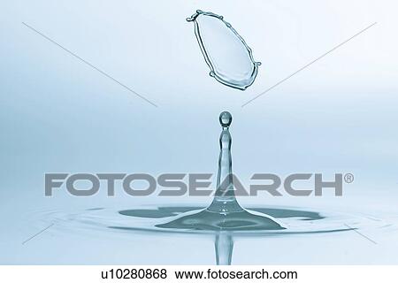 Stock Photo - Water drop impact.. Fotosearch