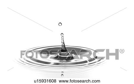 Water drop impact. View Large Photo Image Stock Photo - Water drop impact.. Fotosearch