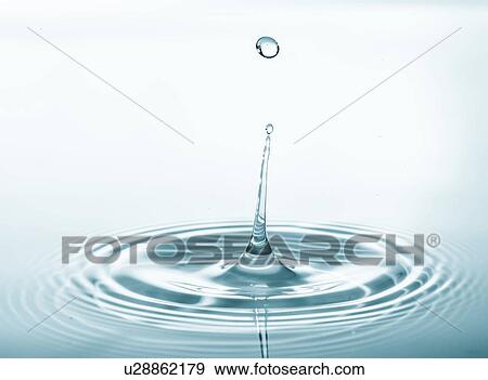 Stock Photo - Water drop impact.. Fotosearch