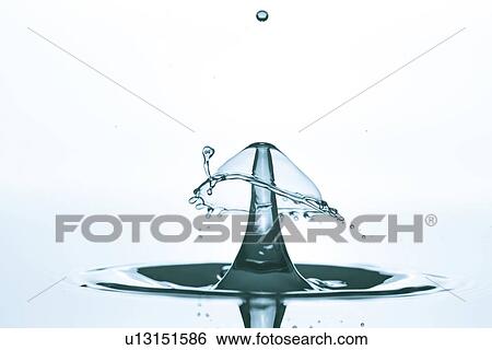 Water drop impact. View Large Photo Image Stock Photograph - Water drop impact.. Fotosearch