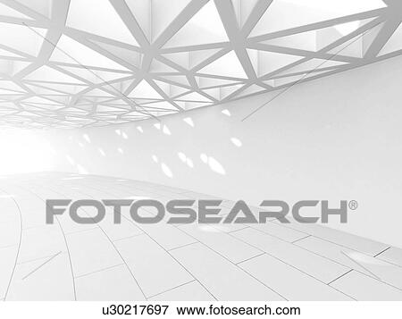 White architectural background, abstract interior in modern building. 3d illustration. View Large Photo Image Stock Photo - White architectural background, abstract interior in modern building. 3d illustration.. Fotosearch