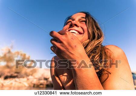 Woman relaxing in camp area, Bishop, California, USA View Large Photo Image Stock Image - Woman relaxing in camp area, Bishop, California, USA. Fotosearch