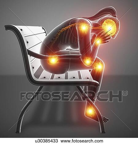 Woman with joint pain, computer illustration. View Large Photo Image Stock Image - Woman with joint pain, computer illustration.. Fotosearch