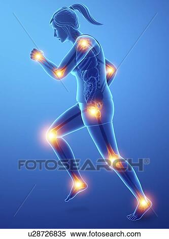 Woman with joint pain, computer illustration. View Large Photo Image Stock Photography - Woman with joint pain, computer illustration.. Fotosearch