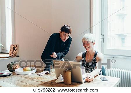 Women working at home View Large Photo Image Stock Image - Women working at home. Fotosearch