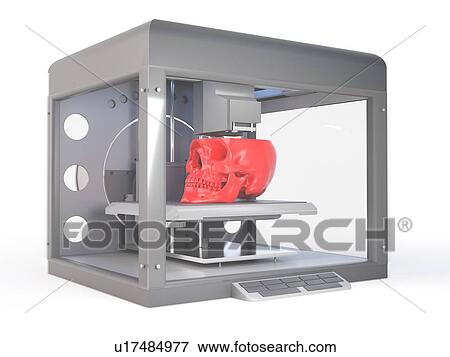 3d rendered illustration of a 3d printer printing a skull. View Large Photo Image Stock Photo - 3d rendered illustration of a 3d printer printing a skull.. Fotosearch