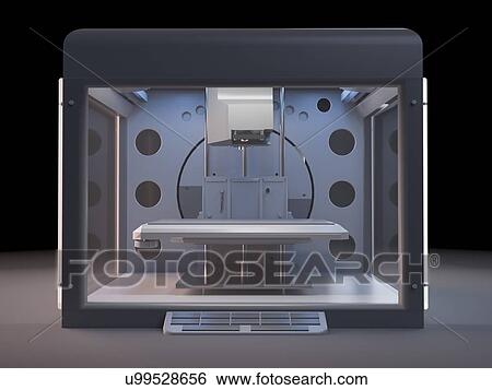 Stock Photograph - 3d rendered illustration of a 3d printer.. Fotosearch