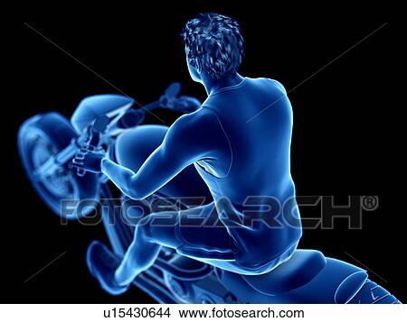 Picture - 3d rendered illustration of a biker.. Fotosearch