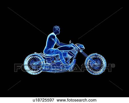 Stock Photo - 3d rendered illustration of a biker.. Fotosearch