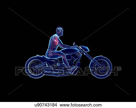 Picture - 3d rendered illustration of a biker's heart.. Fotosearch