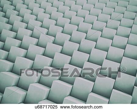 Stock Photography - Abstract stack cubes, computer illustration.. Fotosearch