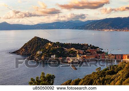 Aerial view of Sestri Levante, Liguria, Italy View Large Photo Image Stock Image - Aerial view of Sestri Levante, Liguria, Italy. Fotosearch