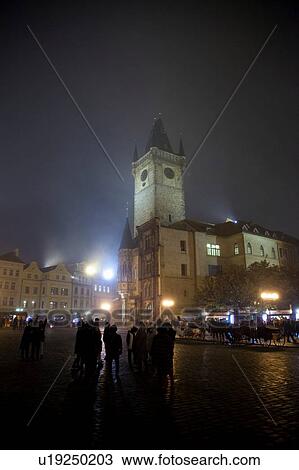 Astronomical Clock and tower, Old Town Square, Prague, Czech Republic View Large Photo Image Stock Image - Astronomical Clock and tower, Old Town Square, Prague, Czech Republic. Fotosearch