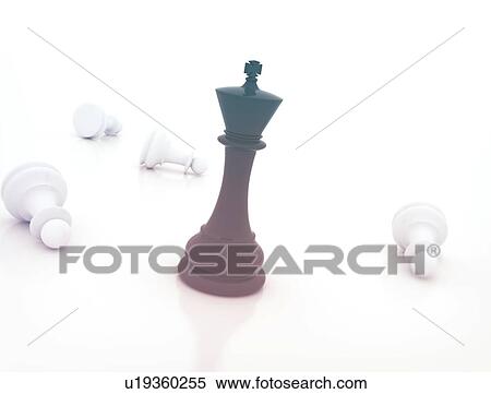 Stock Photography - Chess king standing after the game, illustration.. Fotosearch