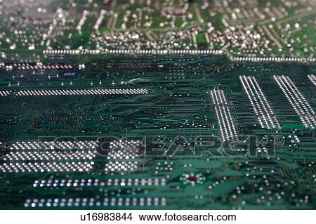 Computer motherboard. View Large Photo Image Picture - Computer motherboard.. Fotosearch