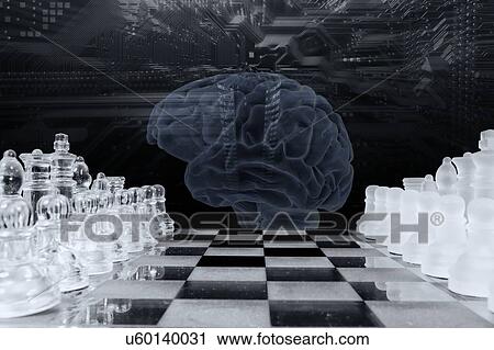 Computerized chess-game, conceptual image. View Large Photo Image Stock Image - Computerized chess-game, conceptual image.. Fotosearch