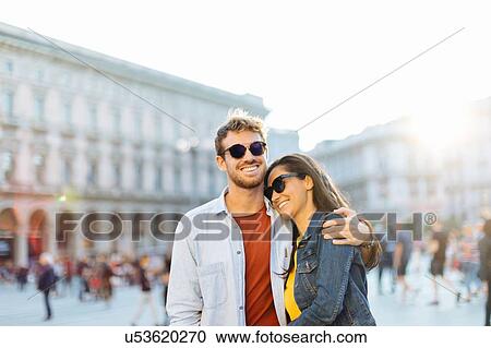 Couple sightseeing, Piazza del Duomo, Milan, Italy View Large Photo Image Stock Image - Couple sightseeing, Piazza del Duomo, Milan, Italy. Fotosearch