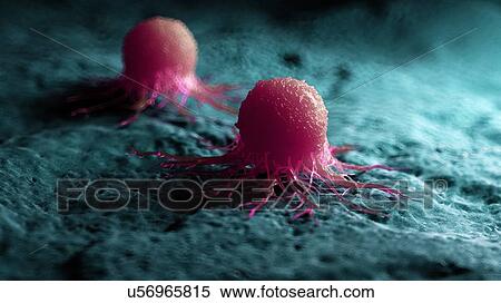 Stock Photography - Illustration of a cancer cell.. Fotosearch