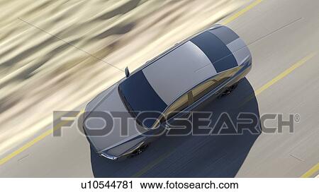 Illustration of a car on the road. View Large Photo Image Stock Image - Illustration of a car on the road.. Fotosearch