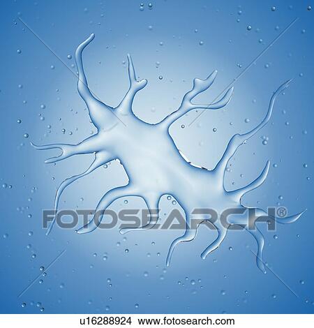 Picture - Illustration of a dendritic cell.. Fotosearch