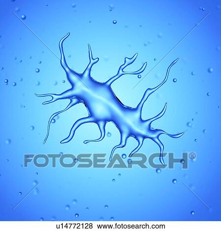 Stock Photo - Illustration of a dendritic cell.. Fotosearch