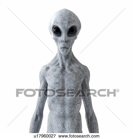 Illustration of a humanoid alien. View Large Photo Image Stock Photo - Illustration of a humanoid alien.. Fotosearch