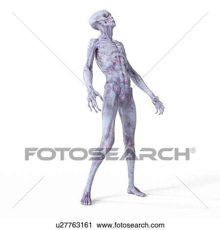 Stock Image - Illustration of an alien.. Fotosearch