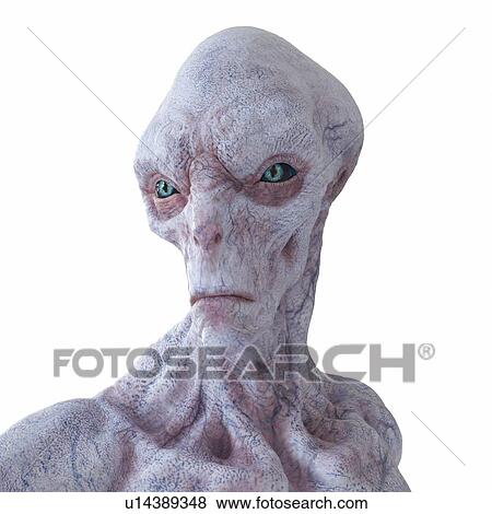 Stock Photo - Illustration of an alien.. Fotosearch